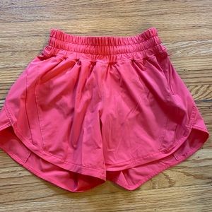 Lululemon red/pink running shorts